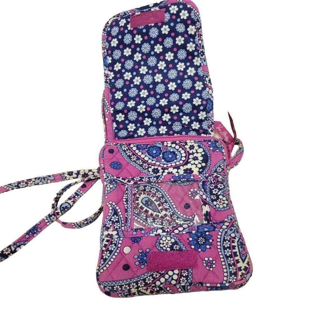 Vera Bradley Boysenberry~Purple Paisley~Mini Hipster Crossbody - Picture 5 of 8